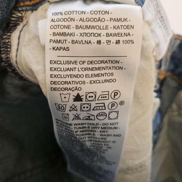 Levi's Wedgie High Rise Tapered Jeans Womens 23 Blue Medium Wash Mom Jeans - Picture 7 of 11